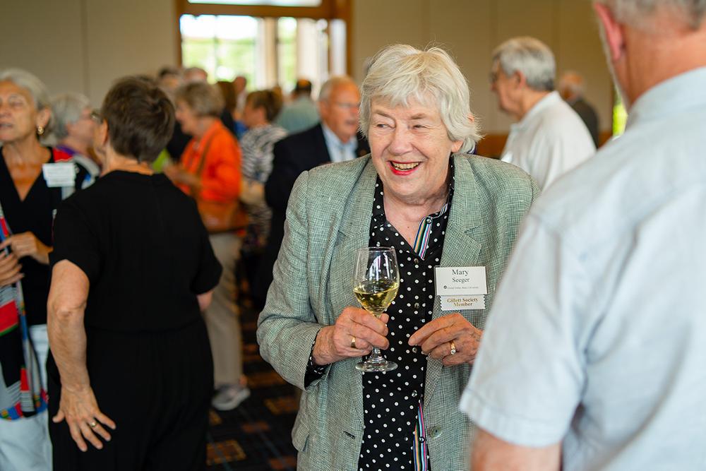 Mary Seeger at Retiree Reception 2018